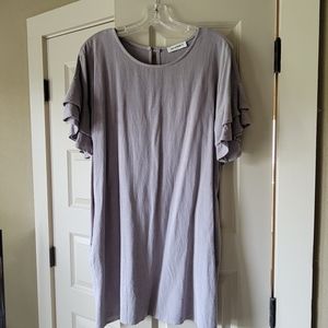 ee:some dress gray linen with pockets